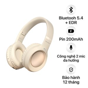 Tai nghe chụp tai không dây Volwatt Flow – Tai nghe Bluetooth chụp tai | AUX +  Bluetooth | Pin 200mAh | Bluetooth 5.4 + EDR
