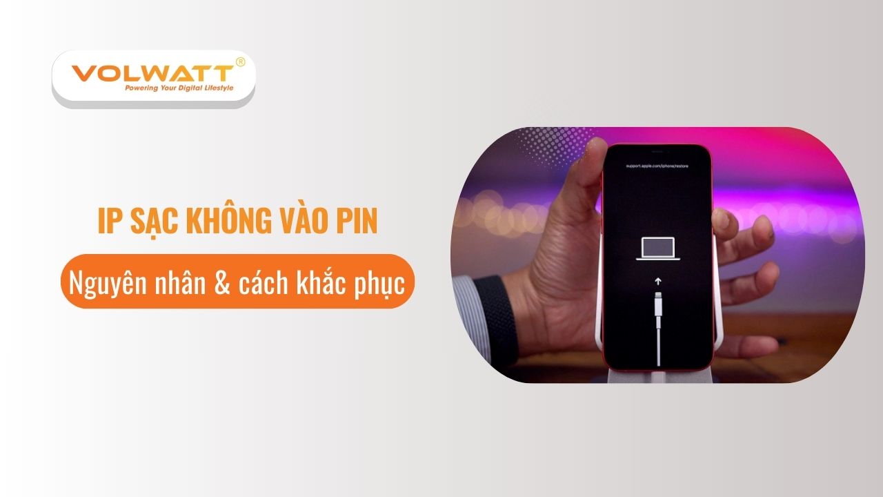 Ip sạc không vào pin: Nguyên nhân và cách khắc phục triệt để