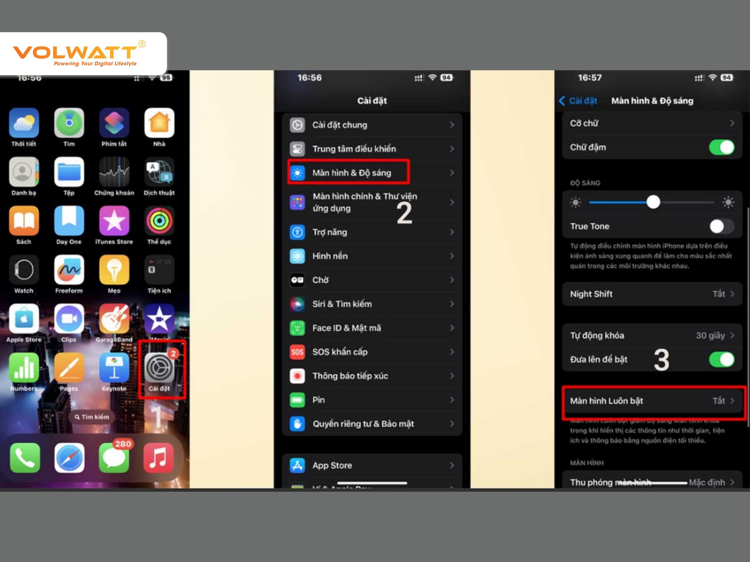 Cách kích hoạt hoặc tắt AOD trên iPhone