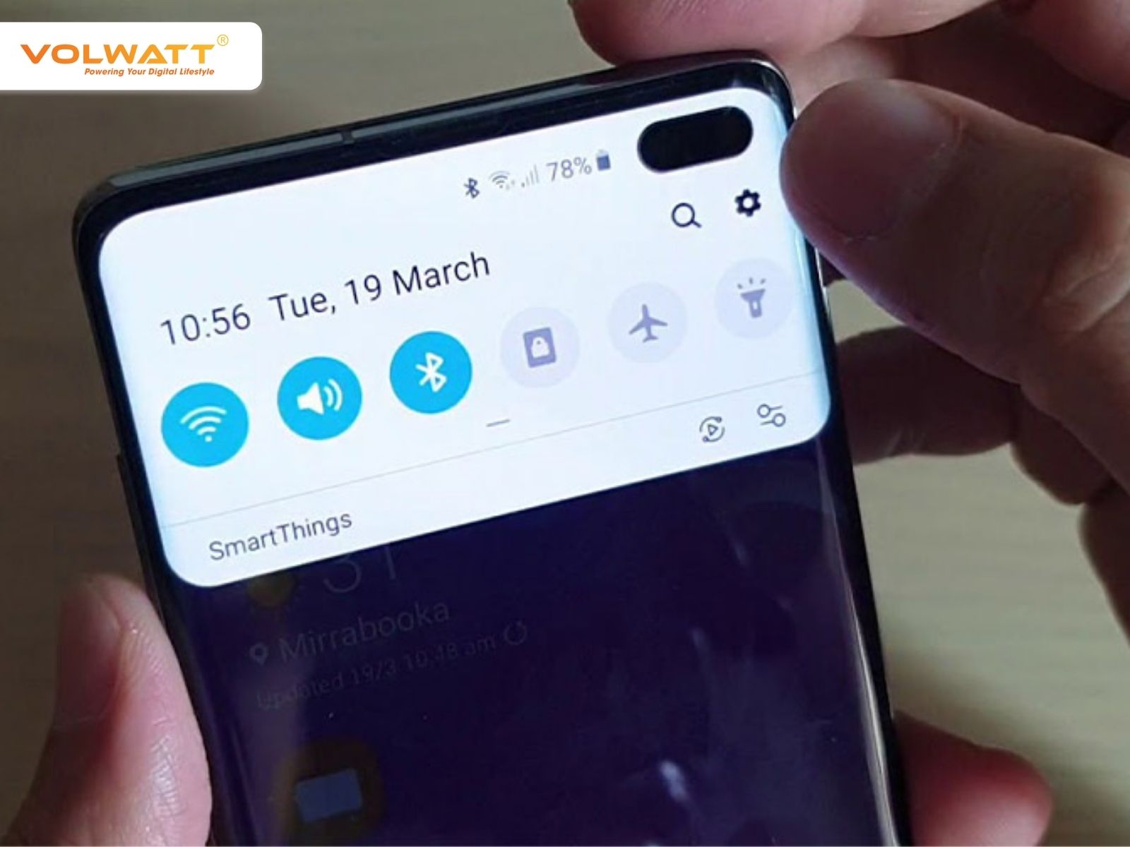 Bật Chế độ máy bay ở khu vực sóng yếu