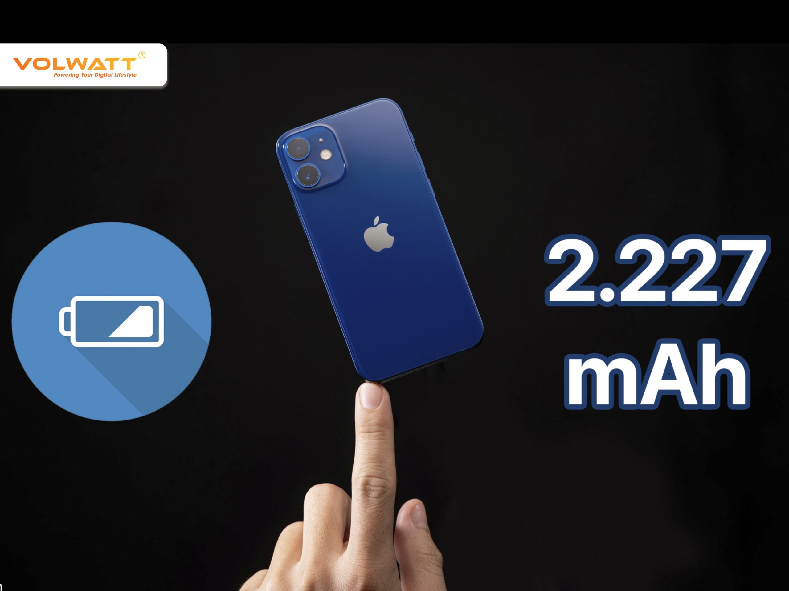 Dung lượng pin 12 Mini là 2.227 mAh