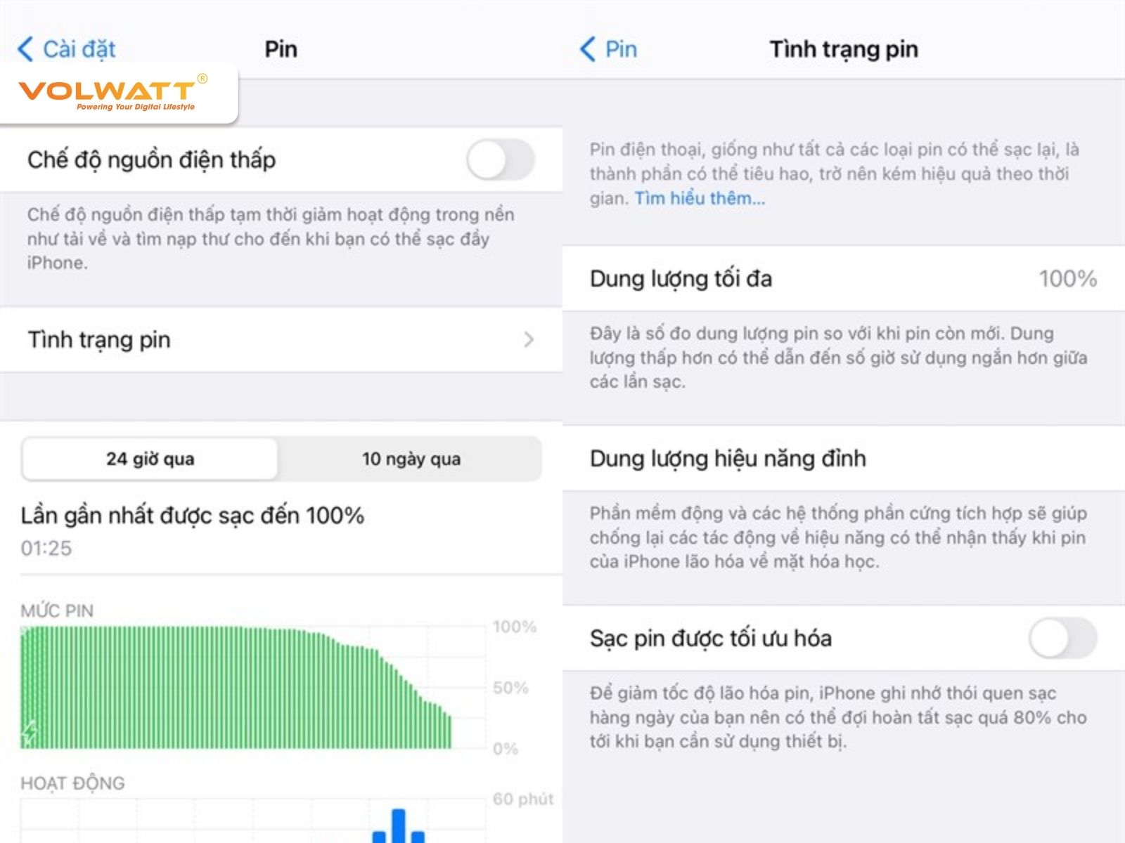 Theo dõi tình trạng pin thường xuyên giúp máy hoạt động ổn định hơn