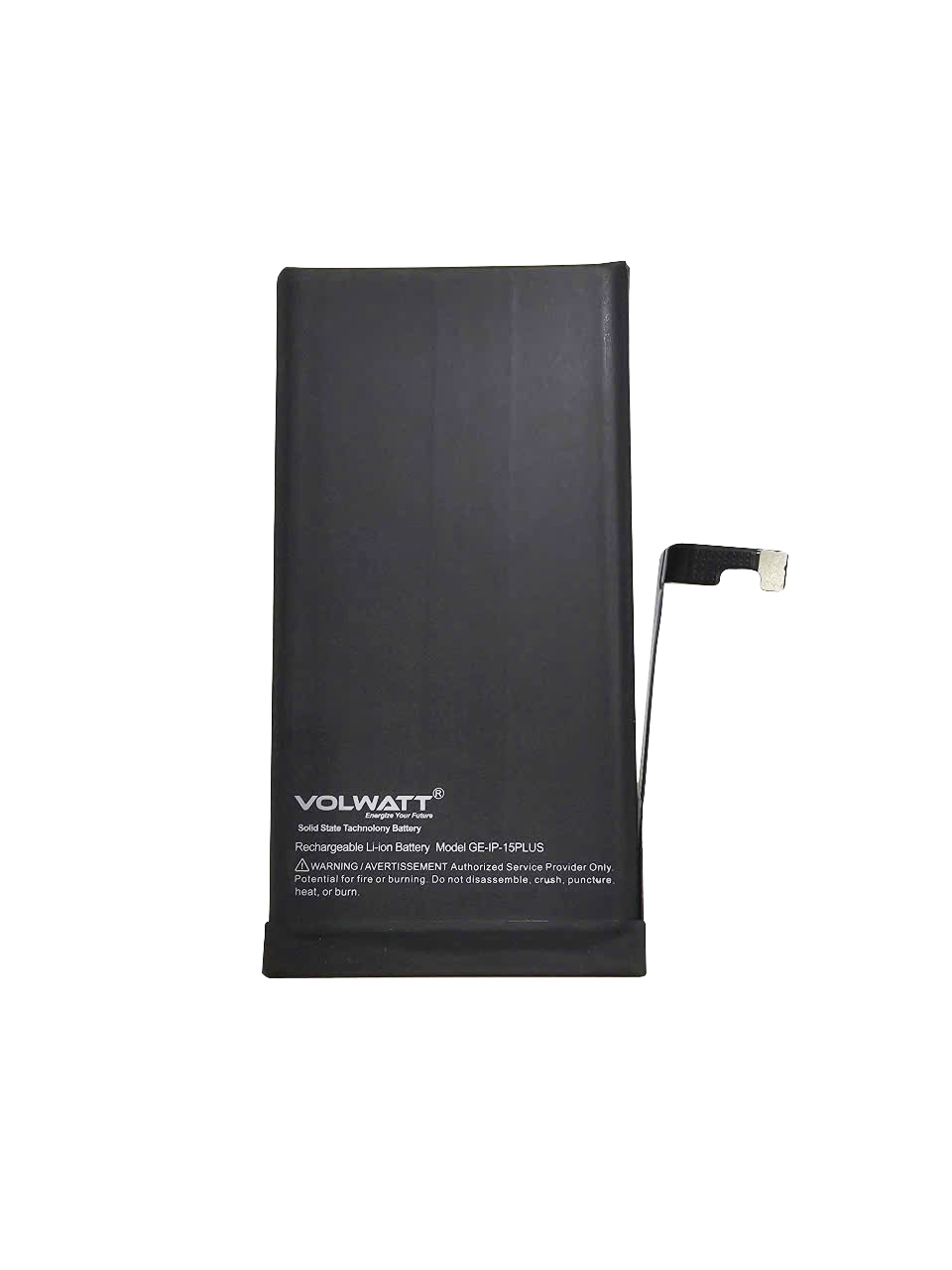 Pin điện thoại iPhone 15 Plus Volwatt dung lượng 4383mAh - mặt trước